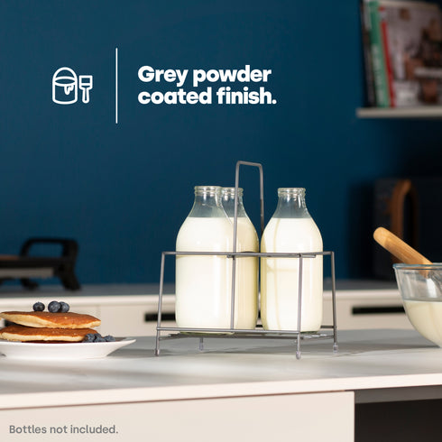 Wire Milk Bottle Holder - 4 BTL